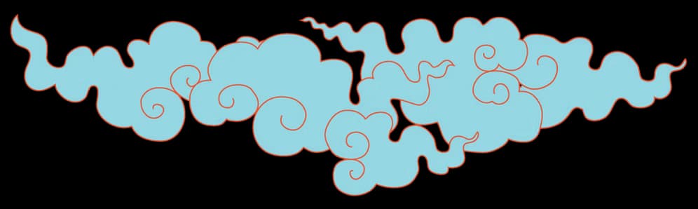 Decorative cloud left